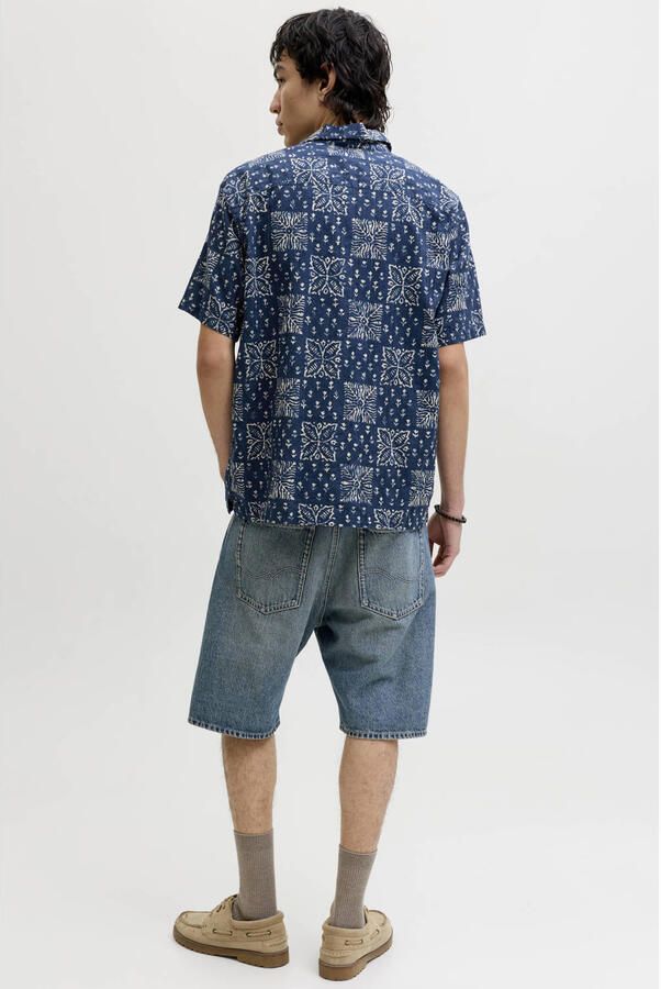 JACK & JONES PREMIUM relaxed casual overhemd donkerblauw - Foto 2