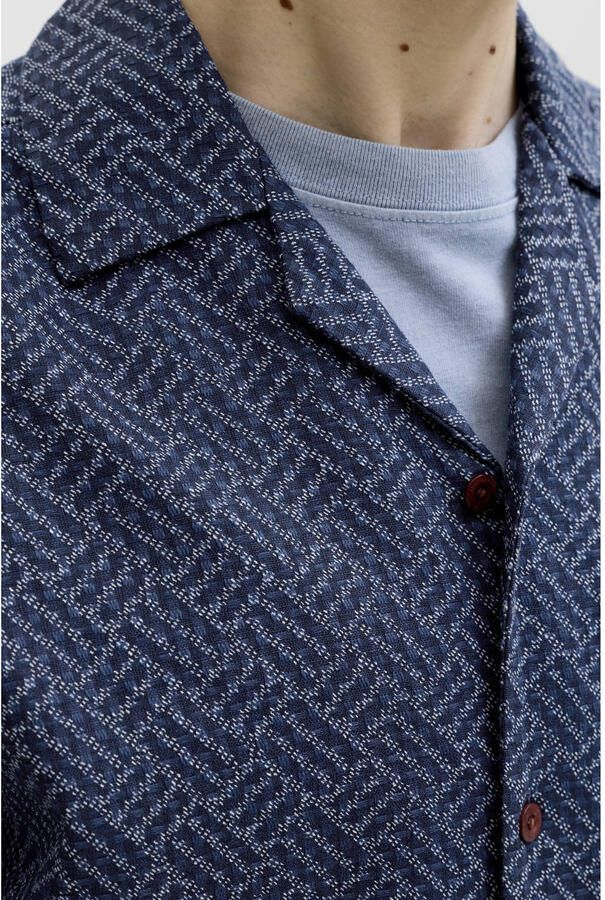 JACK & JONES PREMIUM relaxed casual overhemd donkerblauw - Foto 3