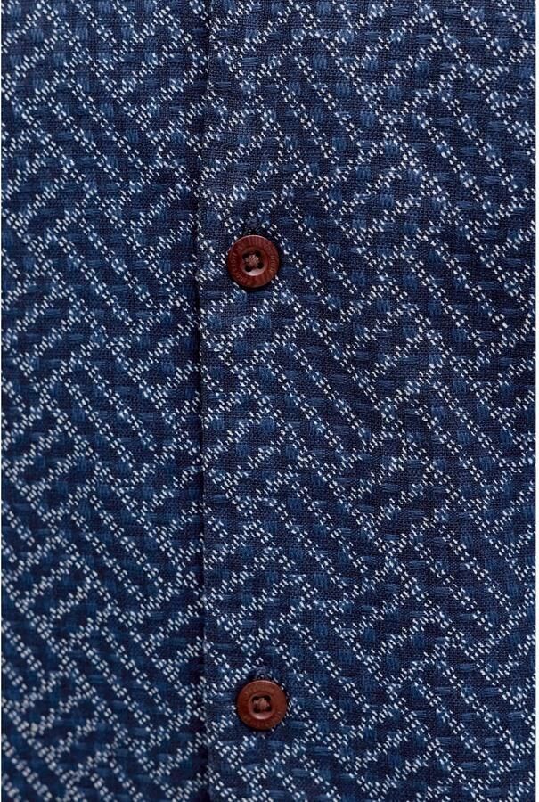 JACK & JONES PREMIUM relaxed casual overhemd donkerblauw - Foto 2
