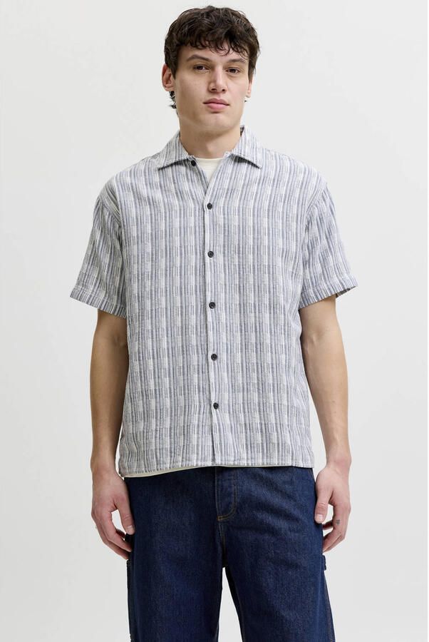 JACK & JONES Premium regular fit vrijetijds overhemd met kentkraag