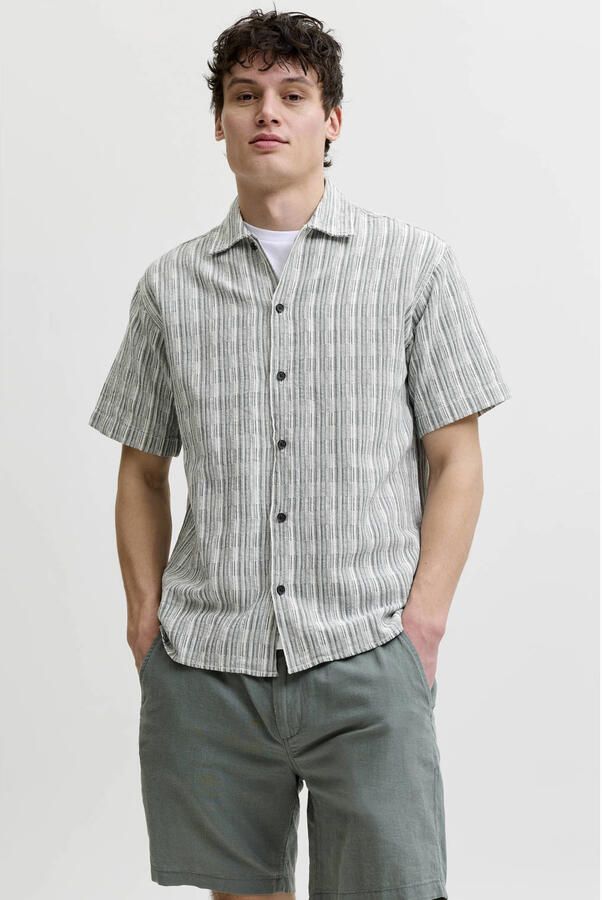 JACK & JONES Premium regular fit vrijetijds overhemd met kentkraag