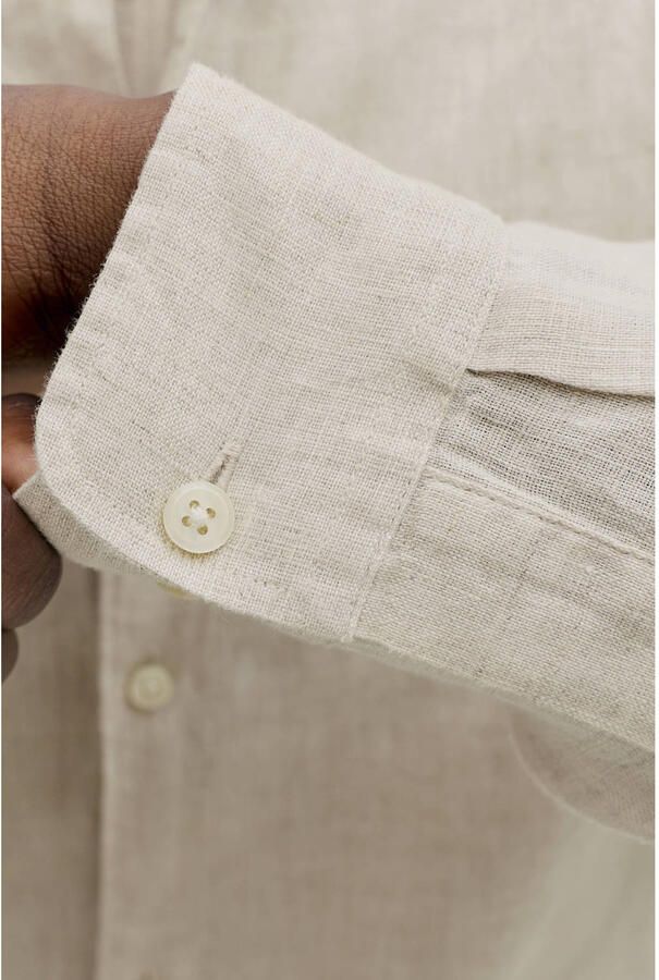 Jack & jones Overhemd Lange Mouw Jack & Jones 12293563 LAWRENCE LINEN-SILVER LINING - Foto 2