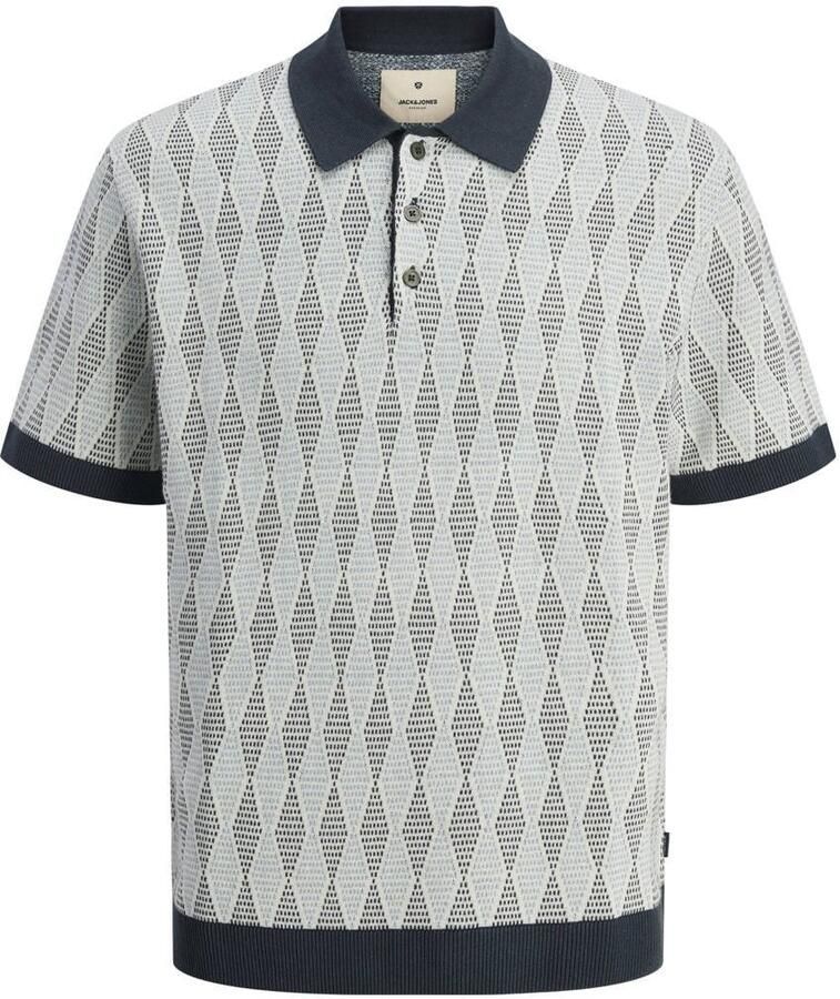 Jack & Jones Premium Regular fit poloshirt met structuurmotief model 'JUDE'