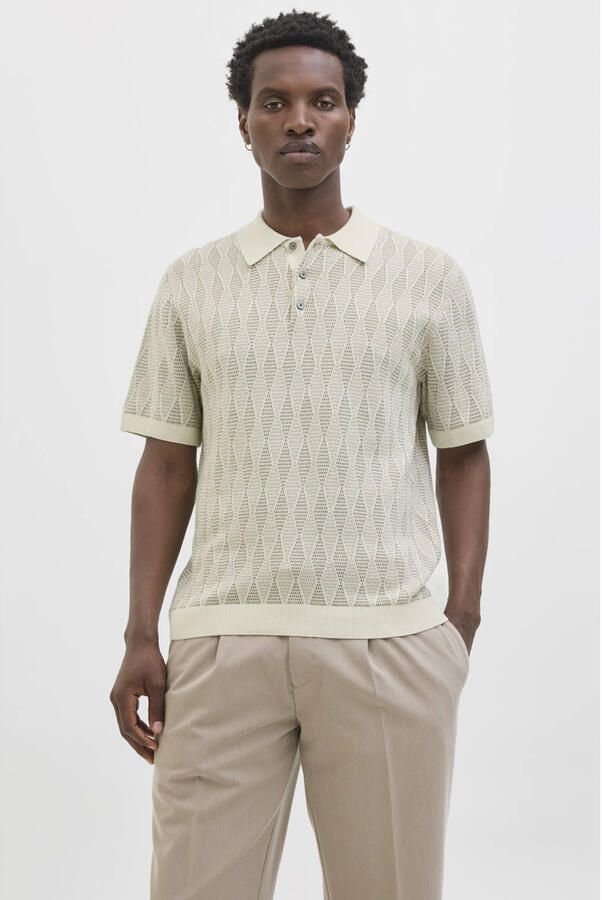 Jack & Jones Premium Regular fit poloshirt met structuurmotief model 'JUDE'