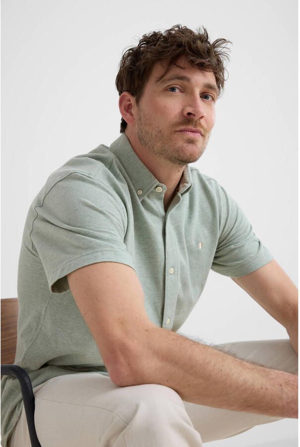 Jack & jones Blu Lake Pique Detail SS Overhemd Heren - Foto 4