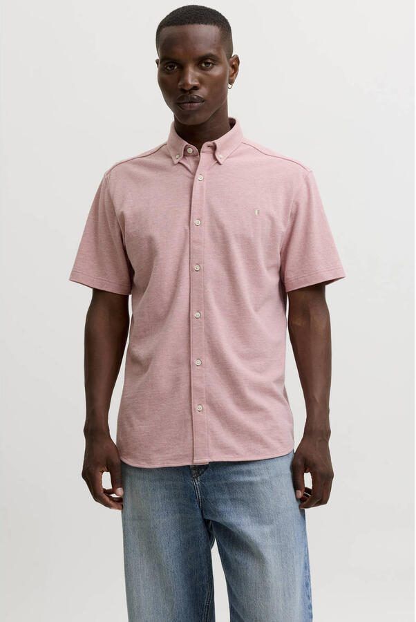 Jack & jones Blu Lake Pique Detail SS Overhemd Heren