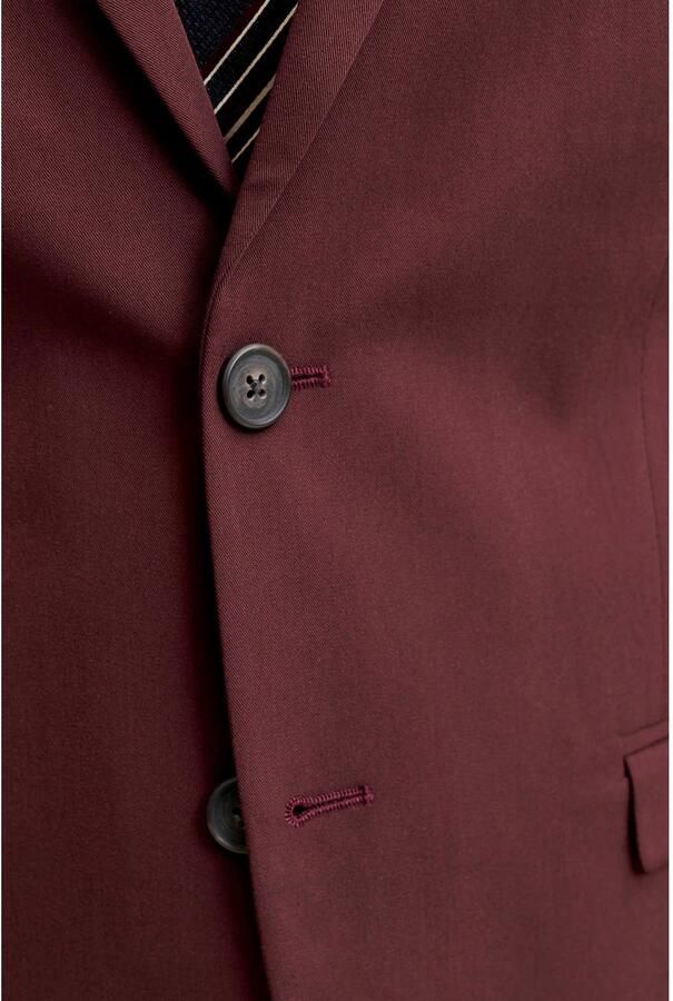 JACK & JONES PREMIUM slim fit gebreide colbert roodbruin - Foto 2