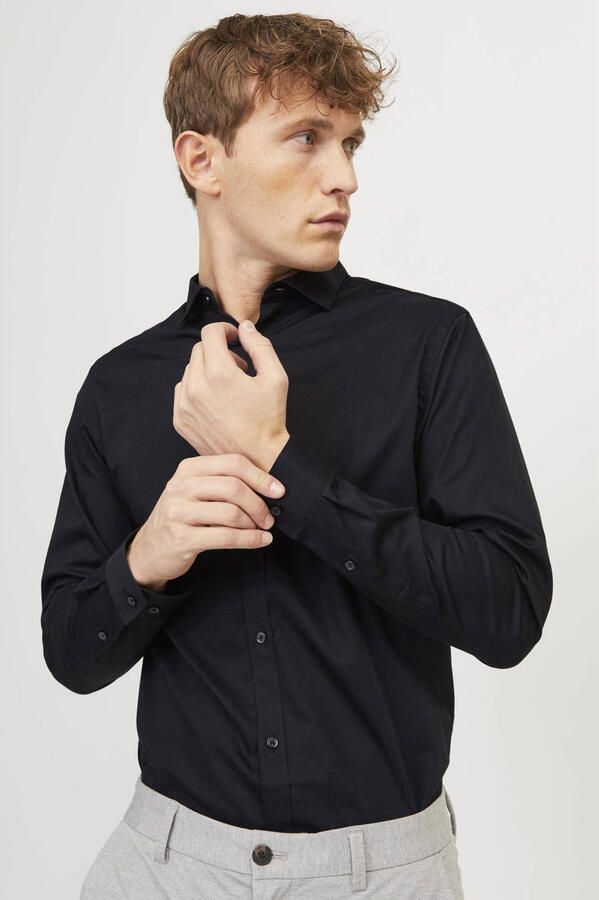 Jack & Jones Premium Slim fit vrijetijdsoverhemd met kentkraag model 'CARDIFF' - Foto 2