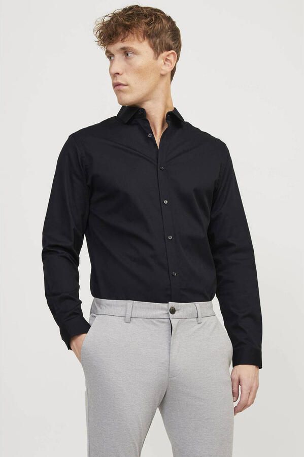 Jack & Jones Premium Slim fit vrijetijdsoverhemd met kentkraag model 'CARDIFF' - Foto 3