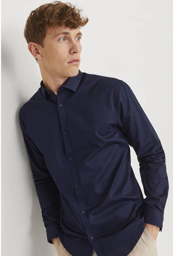 Jack & Jones Premium Slim fit vrijetijdsoverhemd met kentkraag model 'CARDIFF'