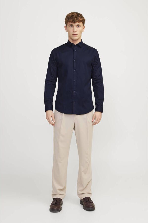 Jack & Jones Premium Slim fit vrijetijdsoverhemd met kentkraag model 'CARDIFF'