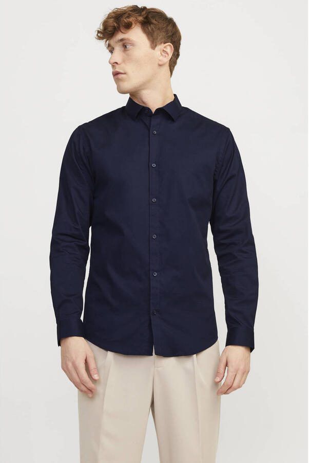 Jack & Jones Premium Slim fit vrijetijdsoverhemd met kentkraag model 'CARDIFF' - Foto 2