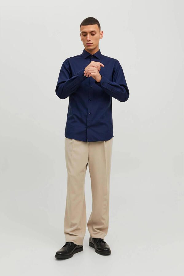 Jack & Jones Overhemd met lange mouwen JPRBLAPARKER Slim Fit overhemd ademend ideaal voor dagelijks gebruik
