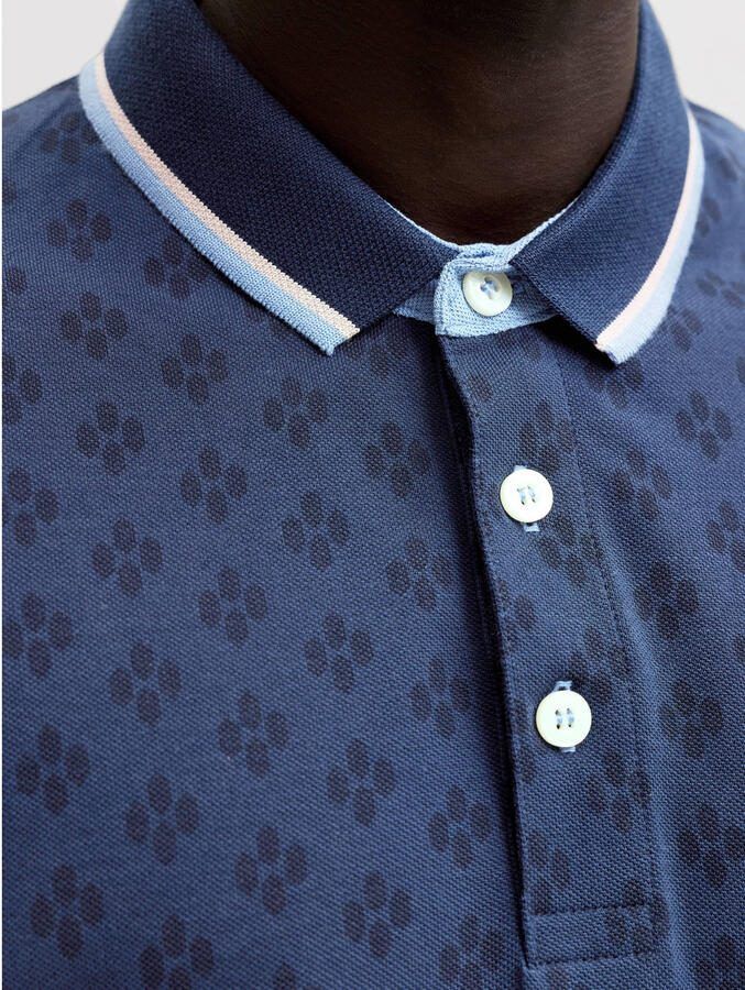 JACK & JONES PREMIUM slim polo blauw - Foto 2