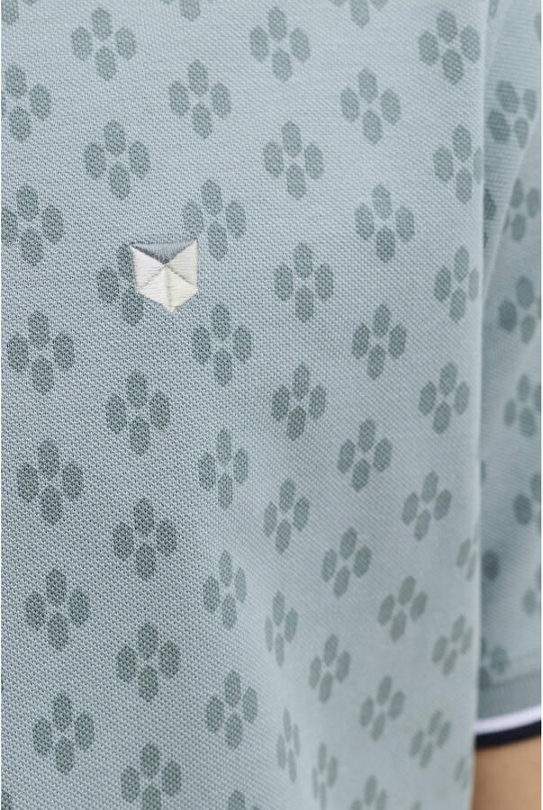 JACK & JONES PREMIUM slim polo grijsgroen - Foto 2
