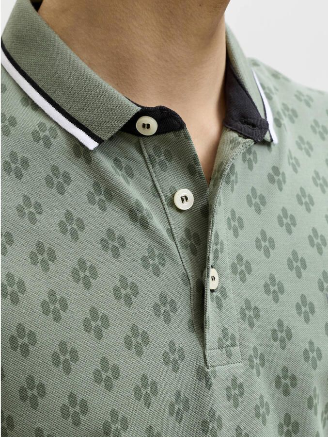 JACK & JONES PREMIUM slim polo groen - Foto 2