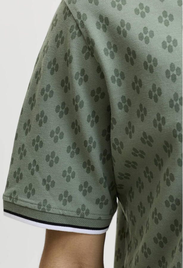 JACK & JONES PREMIUM slim polo groen - Foto 3