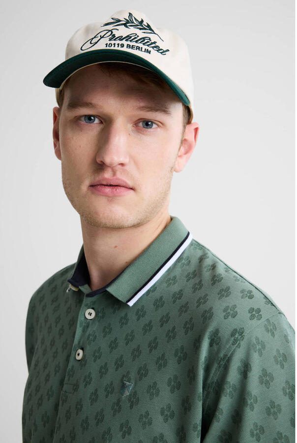 JACK & JONES PREMIUM slim polo groen - Foto 4