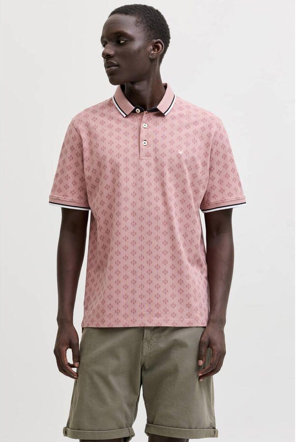 JACK & JONES PREMIUM slim polo roze