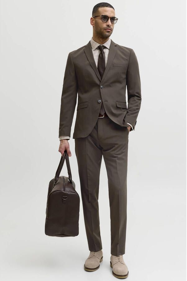Jack & Jones Pak JPRFRANCO Extra smal onderhoudsvriendelijk stijlvol met vallende revers (set 2-delig)