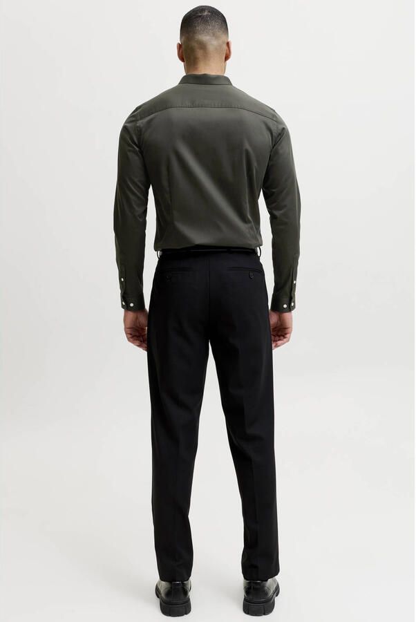 JACK & JONES PREMIUM super slim fit overhemd donkergroen - Foto 2