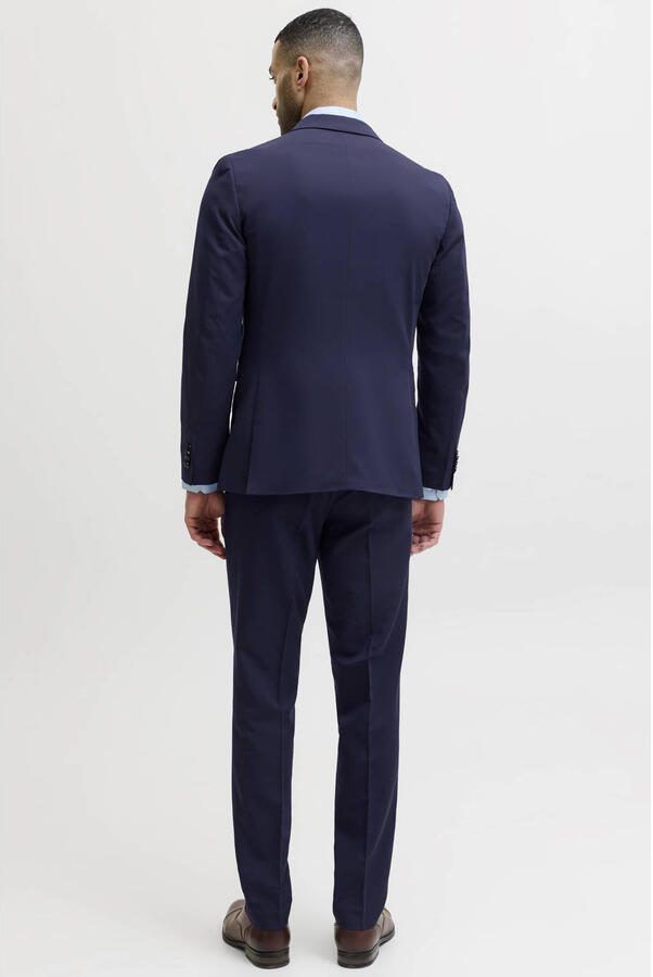 Jack & jones Franco Slim Fit Pantalon met Zakken en Riemlussen Blue Heren - Foto 2