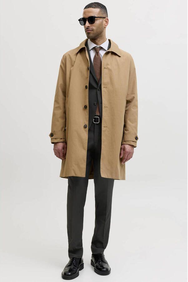 Jack & jones Franco Slim Fit Suit Broek met Zakken en Riemlussen Black Heren - Foto 3