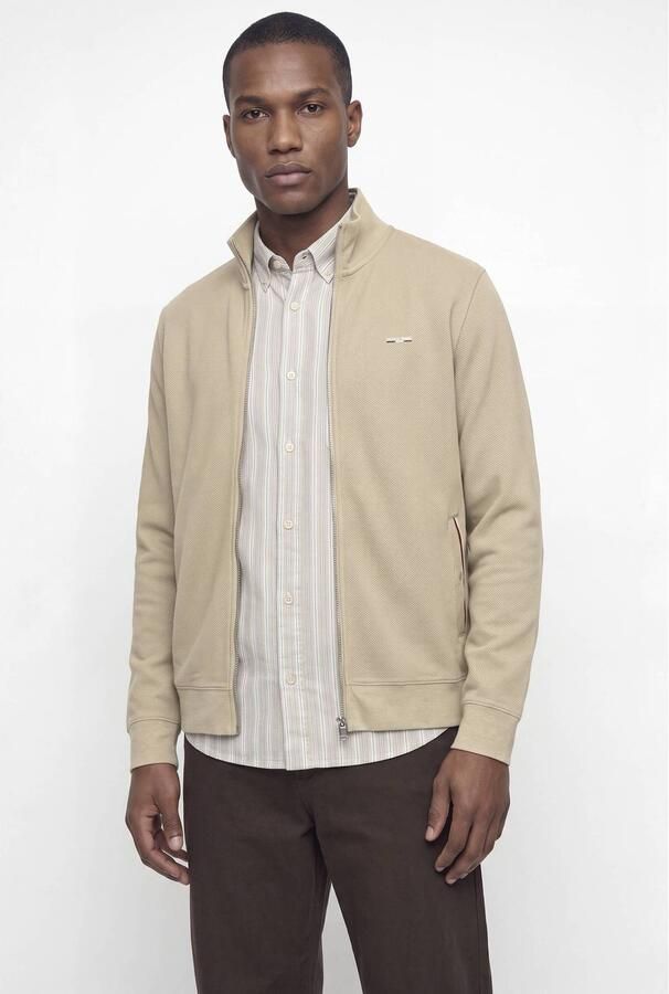 JACK & JONES PREMIUM sweatvest beige