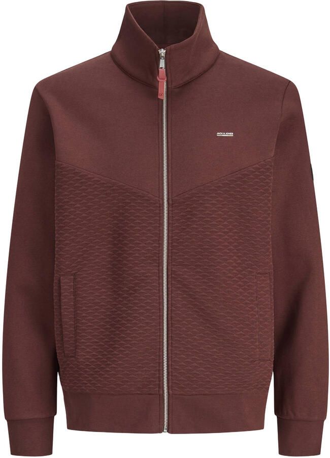 JACK & JONES PREMIUM sweatvest roodbruin