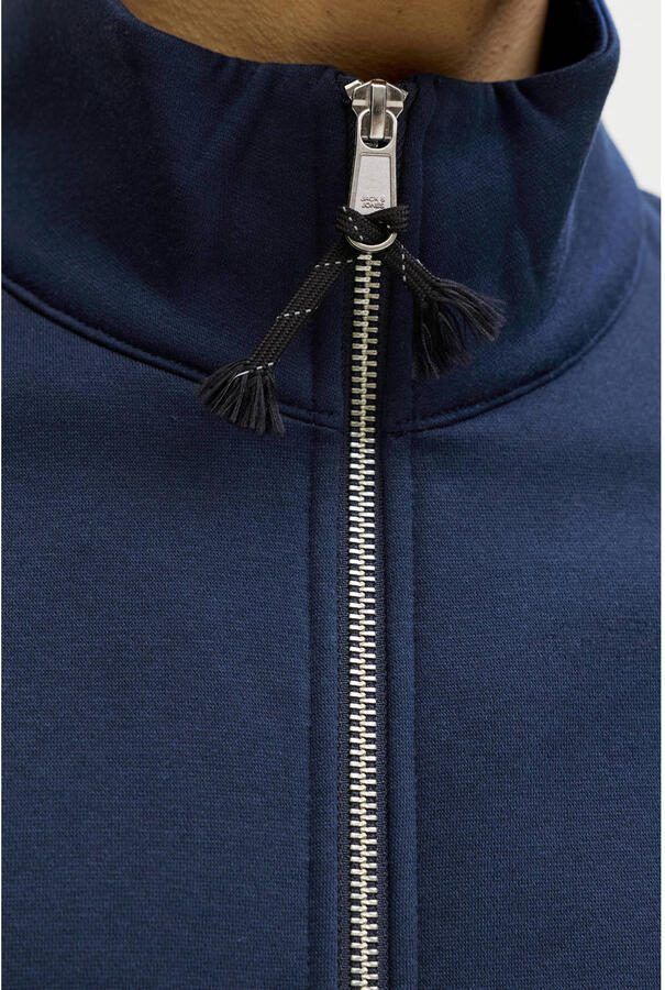 JACK & JONES PREMIUM sweatvest met textuur donkerblauw - Foto 2