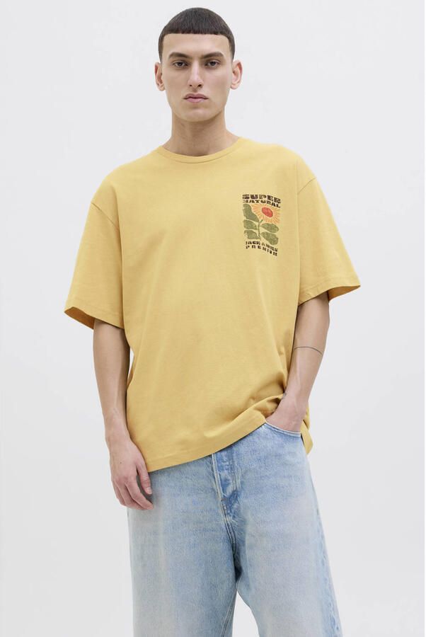 JACK & JONES PREMIUM T-shirt geel