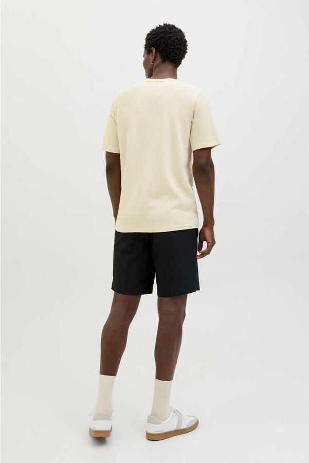 JACK & JONES PREMIUM T-shirt met textuur lichtgeel - Foto 2