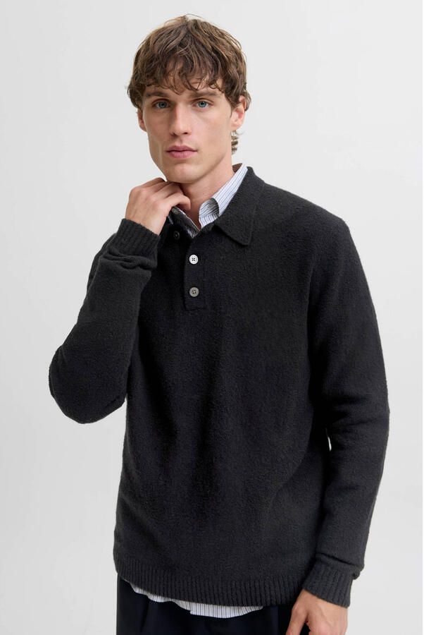 JACK & JONES Premium Gebreide pullover met polokraag model 'MAVERICK'