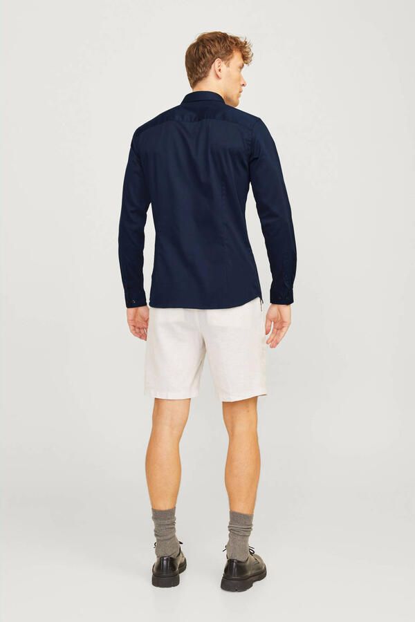 Jack & jones Overhemd Lange Mouw Jack & Jones 12097662 JJPRPARMA SHIRT L S NOOS NAVY BLAZER SUPER SLIM