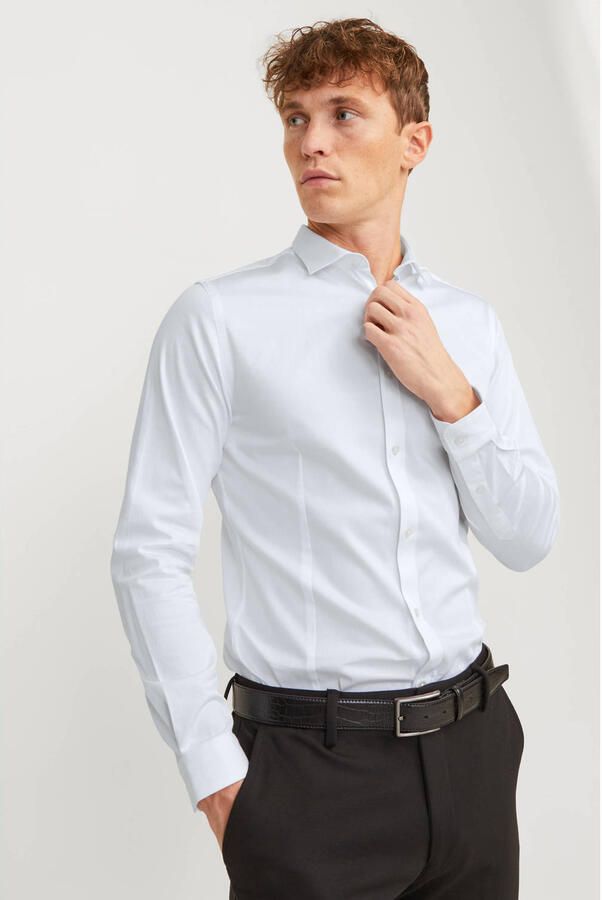 Jack & jones Overhemd Lange Mouw Jack & Jones 12097662 JJPRPARMA SHIRT L S NOOS CASHMERE BLUE SUPER SLIM - Foto 6