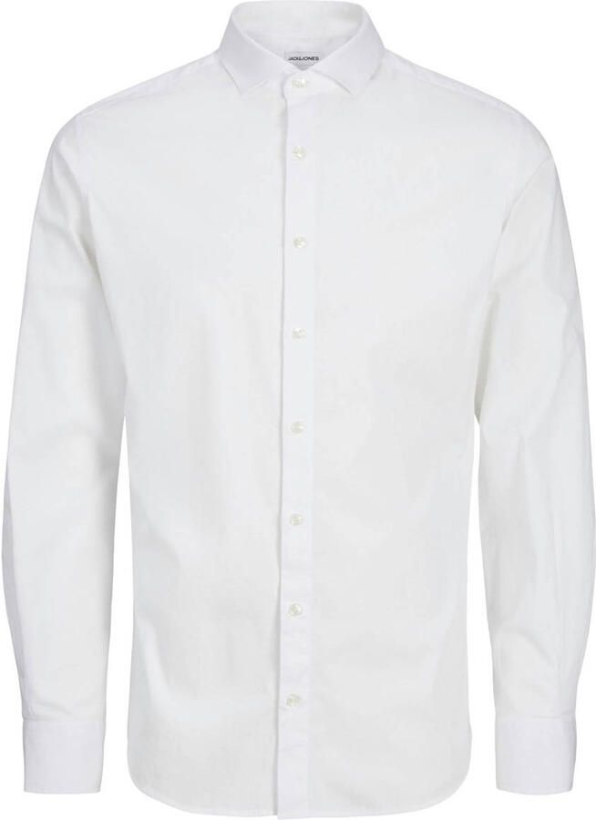 Jack & Jones Overhemd met lange mouwen JPRBLAJAXON met stretch en stijlvolle kraag effen slim fit web overhemdkraag ademend