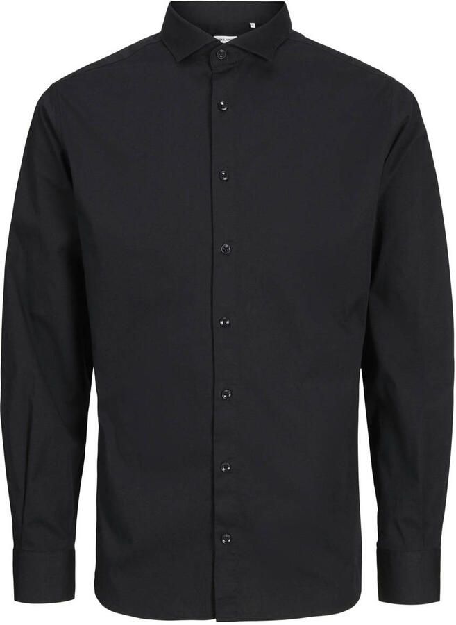 Jack & Jones Overhemd met lange mouwen JPRBLAJAXON met stretch en stijlvolle kraag effen slim fit web overhemdkraag ademend