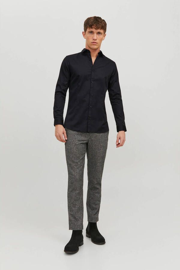 Jack & jones Overhemd Lange Mouw Jack & Jones 12097662 JJPRPARMA SHIRT L S NOOS BLACK SUPER SLIM - Foto 2