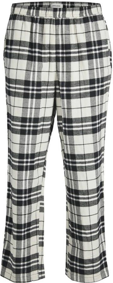 JACK & JONES pyjamabroek JACRIMON ecru zwart - Foto 1