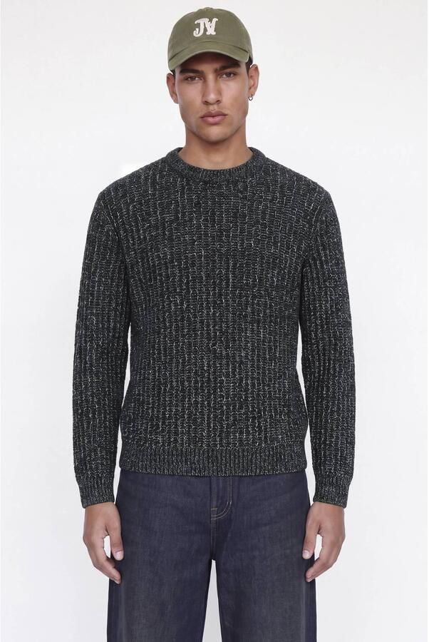 Jack & jones Regular fit gebreide pullover van katoenmix model 'AXON'