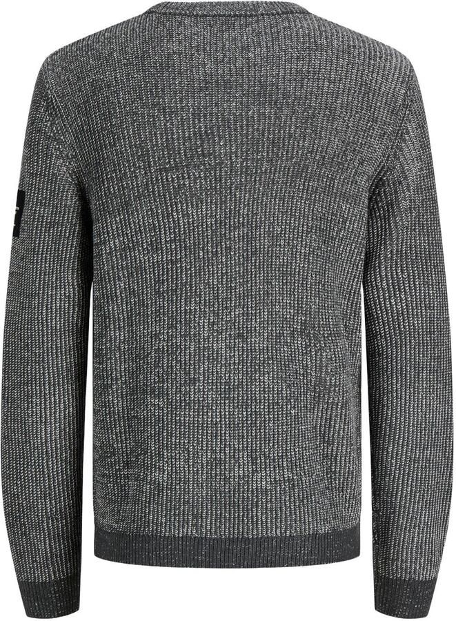 JACK & JONES regular fit gebreide gemêleerde trui grijsblauw - Foto 2