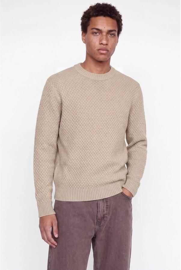 Jack & jones Regular fit gebreide pullover van katoenmix model 'BLAKE'