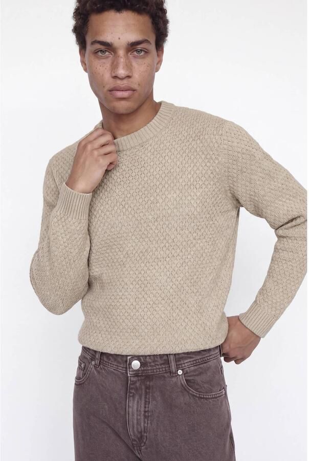 Jack & jones Regular fit gebreide pullover van katoenmix model 'BLAKE' - Foto 3
