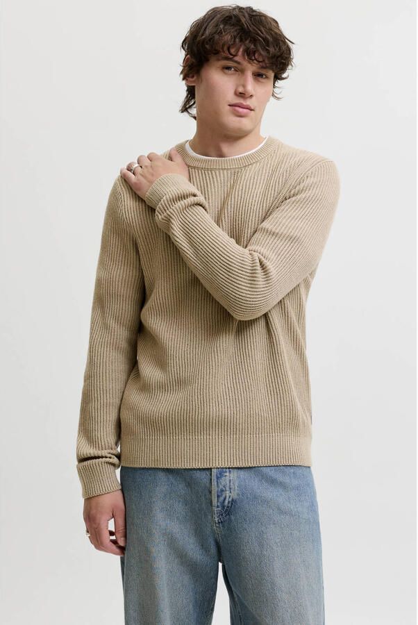 Jack & jones Gebreide pullover met ronde hals model 'PANNEL'