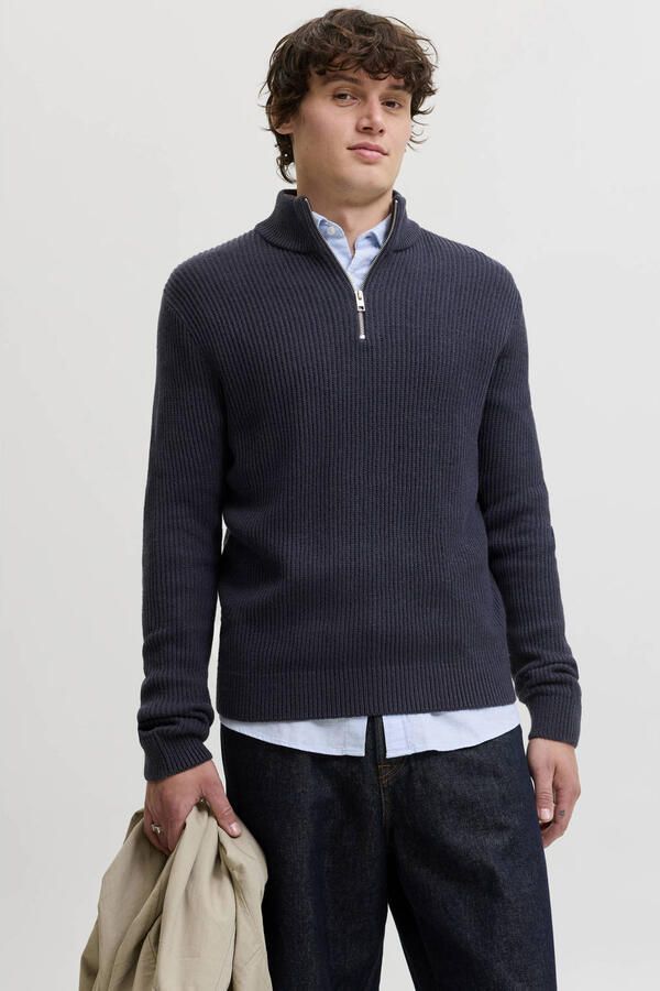 Jack & jones Gebreide pullover met schipperskraag model 'PANNEL'