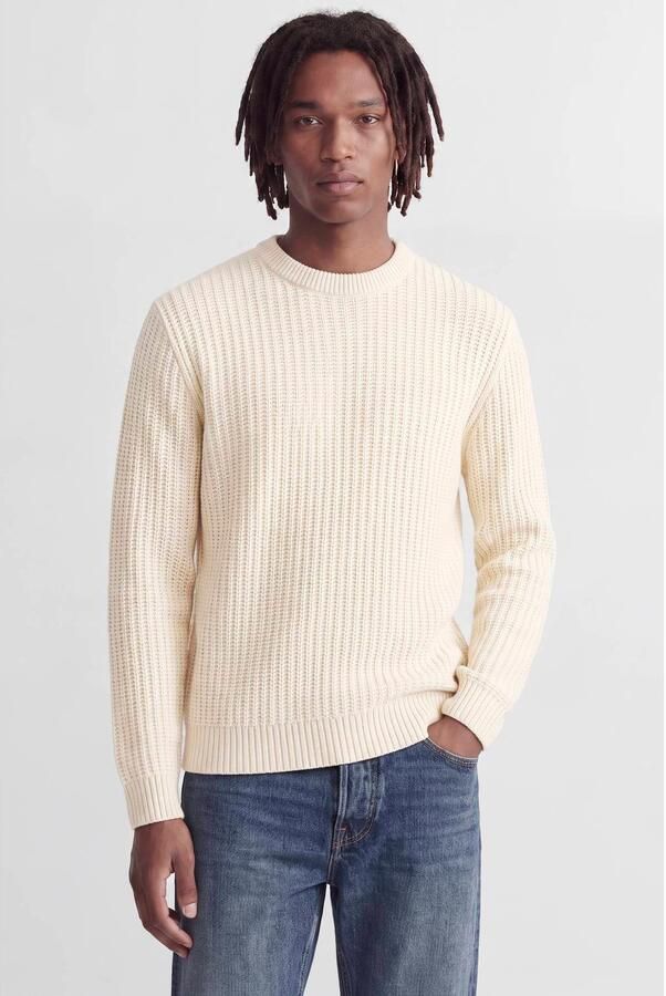 Jack & jones Regular fit gebreide pullover van katoenmix model 'AXON'