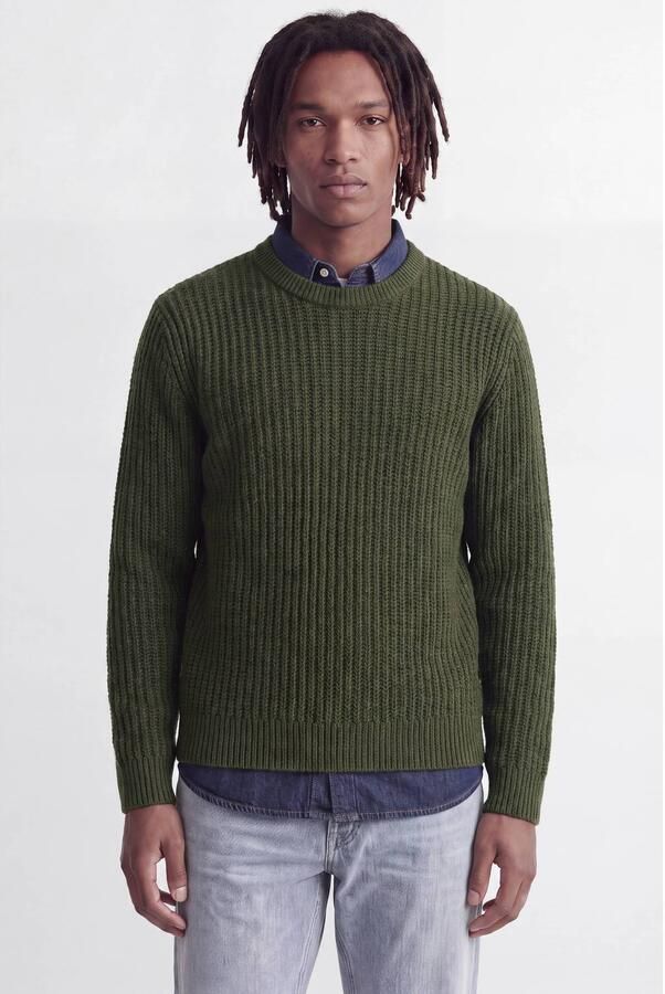 Jack & jones Regular fit gebreide pullover van katoenmix model 'AXON'