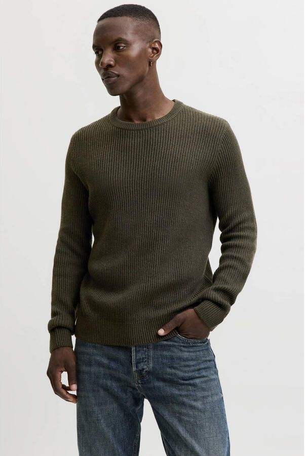 Jack & jones Gebreide pullover met ronde hals model 'PANNEL'