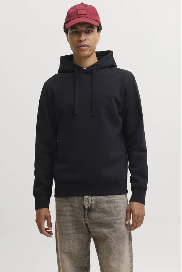 JACK & JONES regular fit hoodie zwart