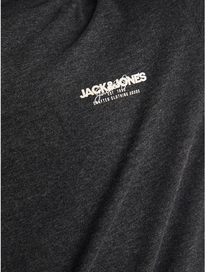 JACK & JONES regular fit longsleeve JJALVIS met printopdruk zwart - Foto 2